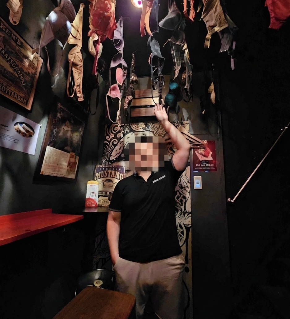 Your guide inside a Kabukicho bar off the main strip